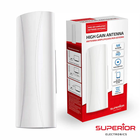 Antena Tdt Exterior Amplificada SUPERIOR