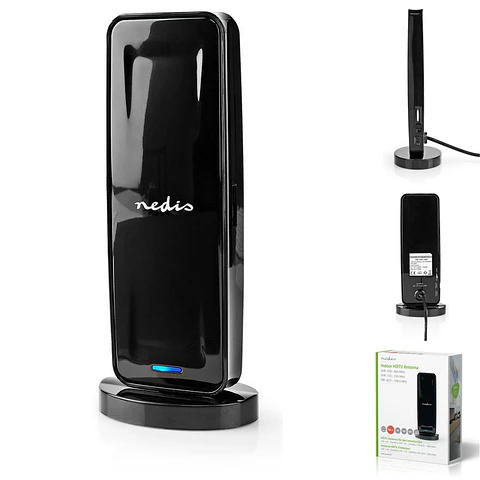 Antena Interior HDTV 0-15 km 26 dB FM/UHF/ NEDIS
