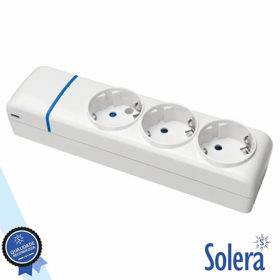 Extensão Elétrica 3x Schuko ION SOLERA 1