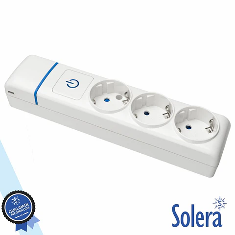 Extensão Elétrica 3x Schuko COM Interruptor ION SOLERA