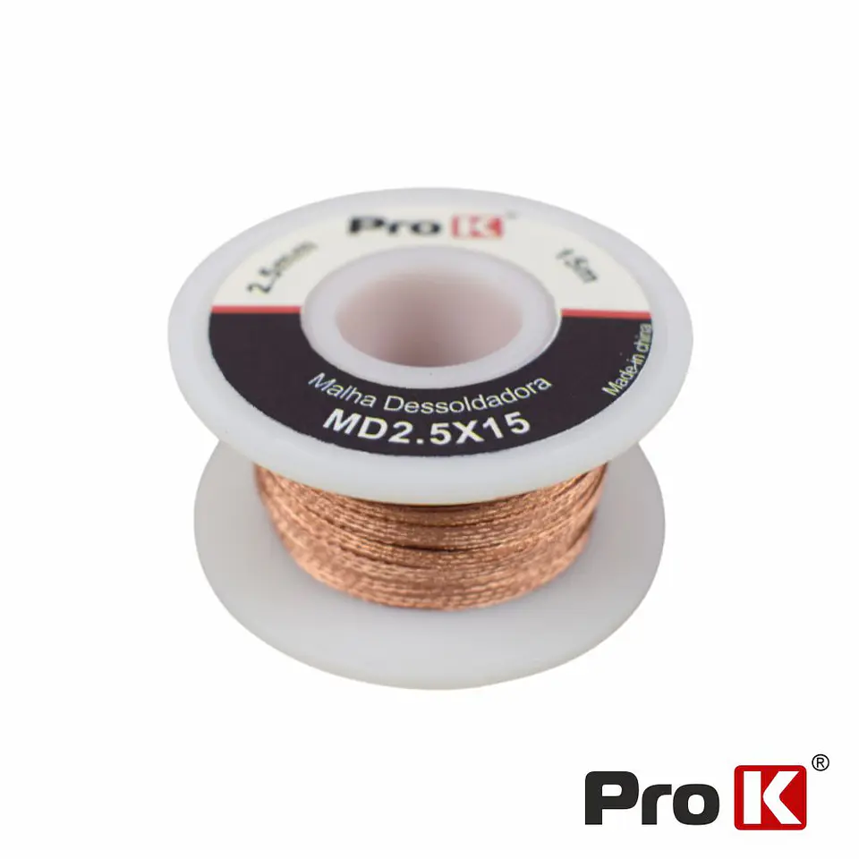 Malha Dessoldadora 2.5mm 15m PROK 1