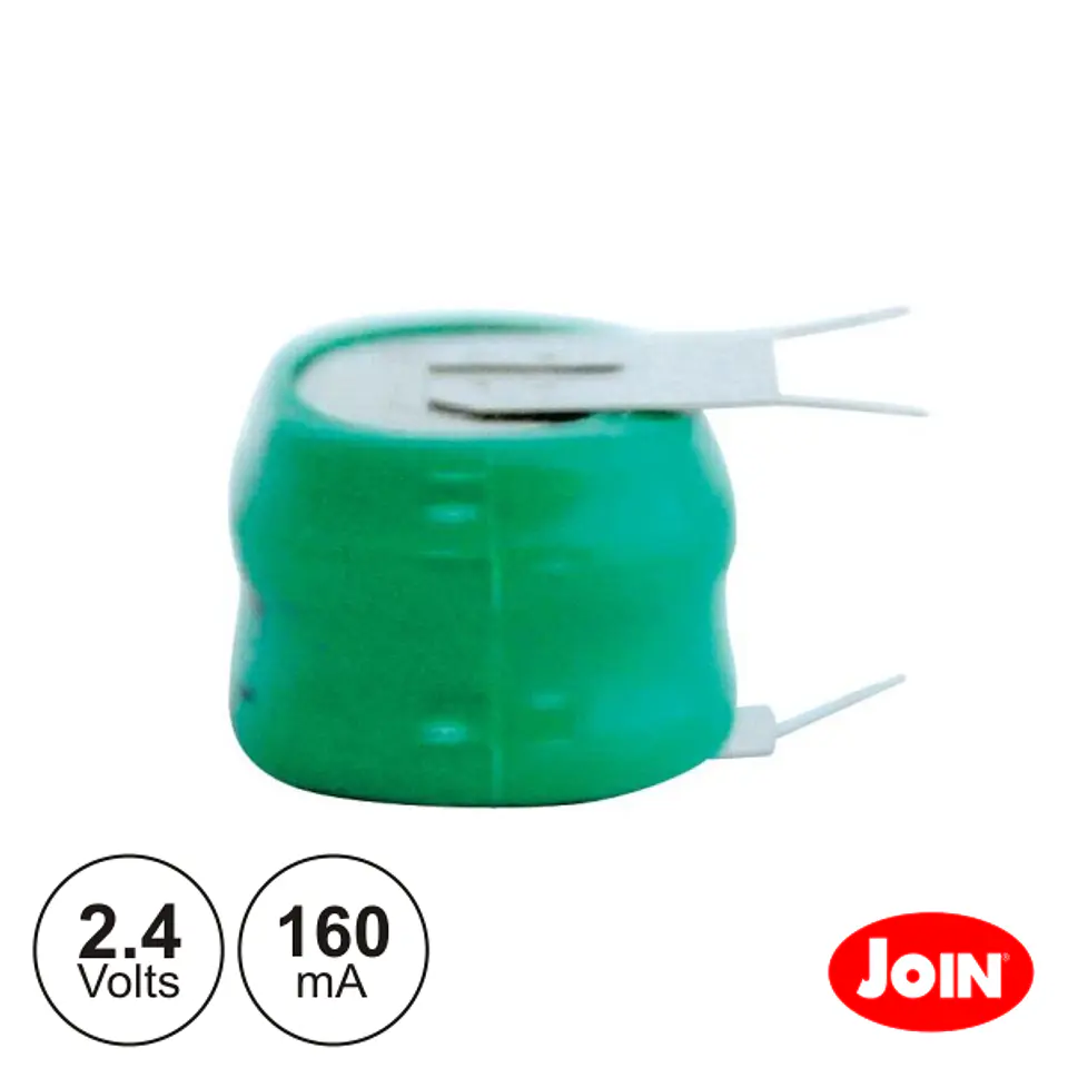 BATERIA NI-MH 2.4V 160MA COM PATILHAS JOIN 1