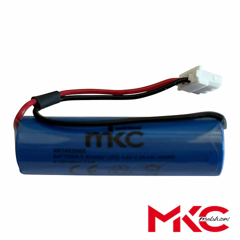 Bateria De lítio ER14500 3.6V 2.2Ah Com Cabo e Conector MKC