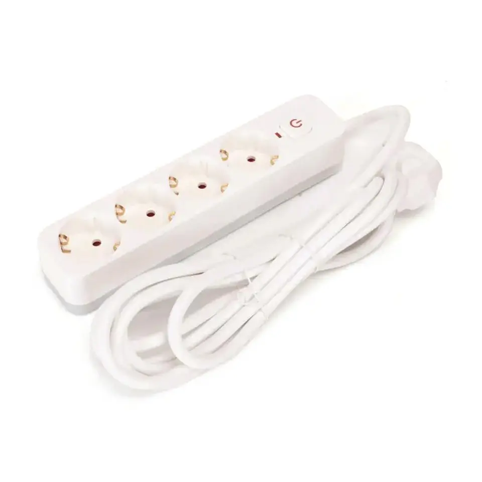 Extensão Elétrica 4x Schuko COM Interruptor 3m 3G1.5 1