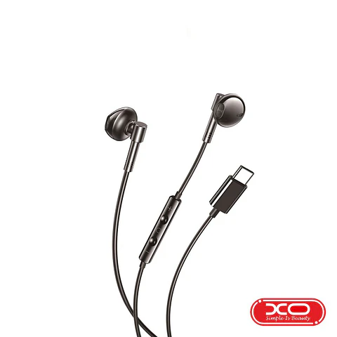 Auscultadores Stereo COM Fios E Microfone IPX5 Preto XO