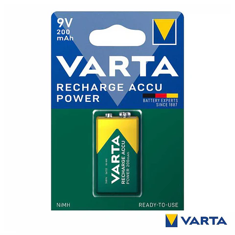 Bateria Ni-Mh 6HR61 9V 200mA VARTA