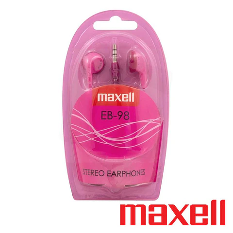Auscultadores COM Fios Stereo Rosa MAXELL