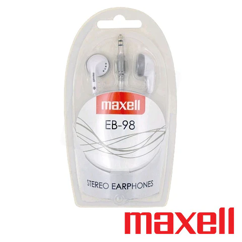 Auscultadores COM Fios Stereo Branco MAXELL