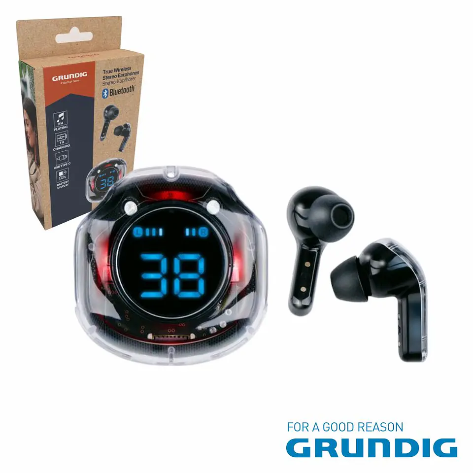 AURICULARES Bluetooth Preto GRUNDIG 1