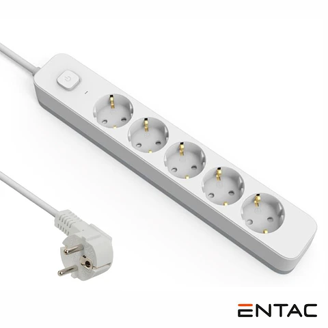 Extensão Elétrica 5x Schuko COM Interruptor 3m ENTAC