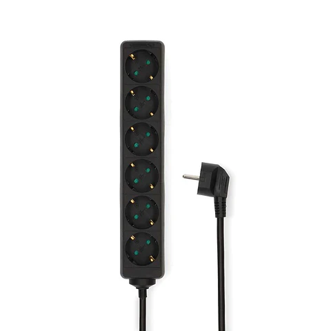 Tomada Elétrica COM 6 Saídas Interruptor Proteção 1.5m NEDIS