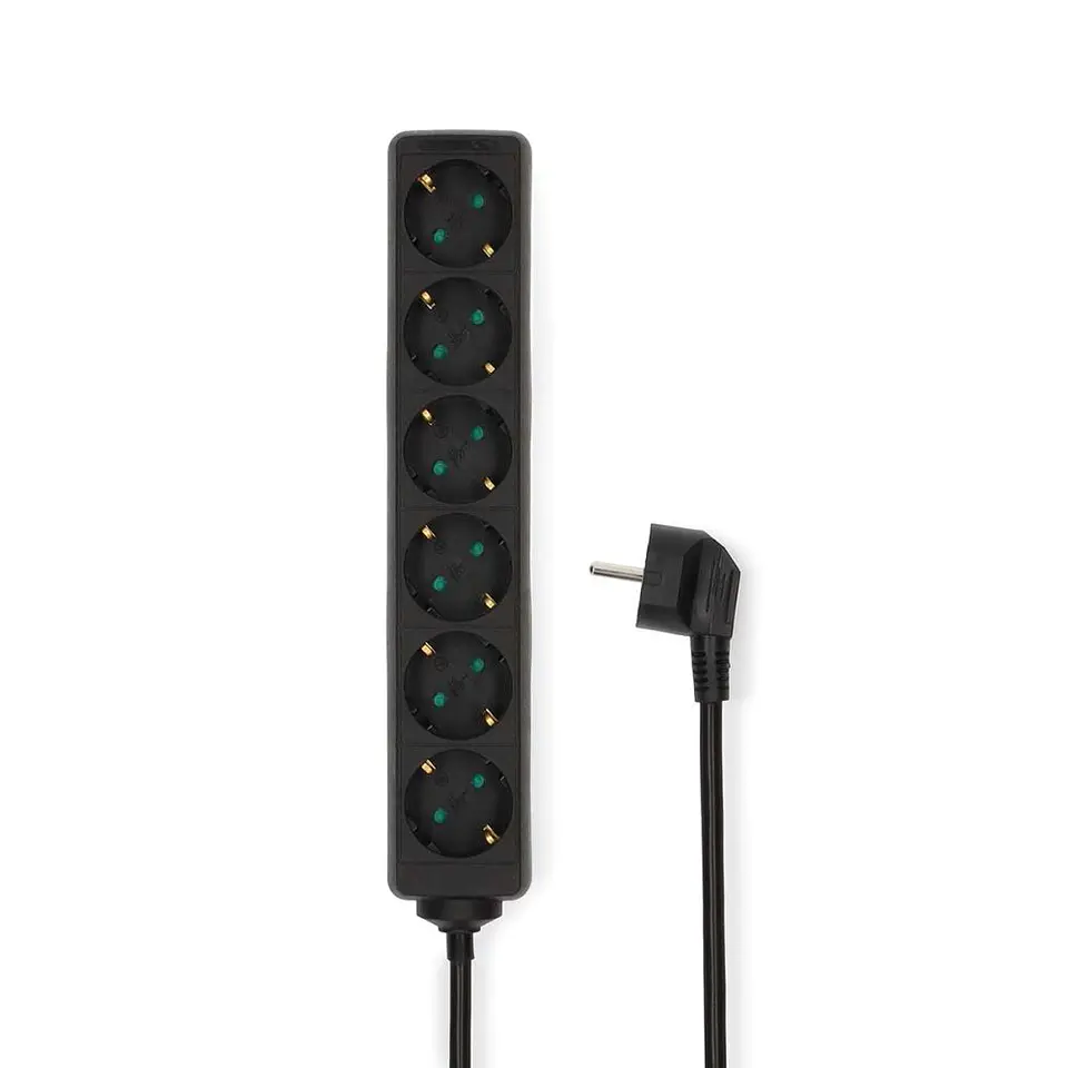 Tomada Elétrica COM 6 Saídas Interruptor Proteção 1.5m NEDIS 1