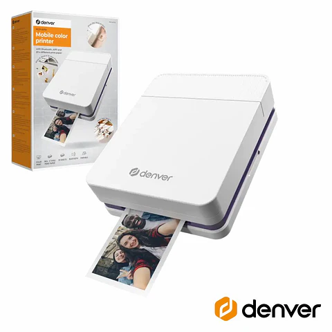 Impressora Portátil A Cores USB-COMBluetooth DENVER