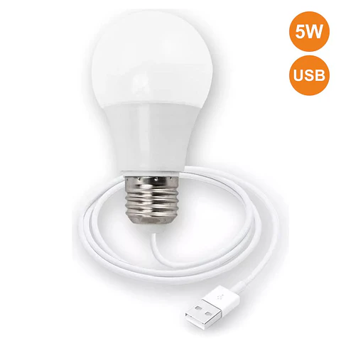 LÂMPADA LED COM LIGAÇÃO USB 5W 460LM
