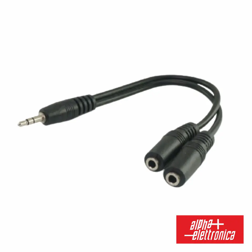 CABO JACK 3.5MM MACHO / 2 JACK 3.5MM FÊMEA 0.2M ST 1