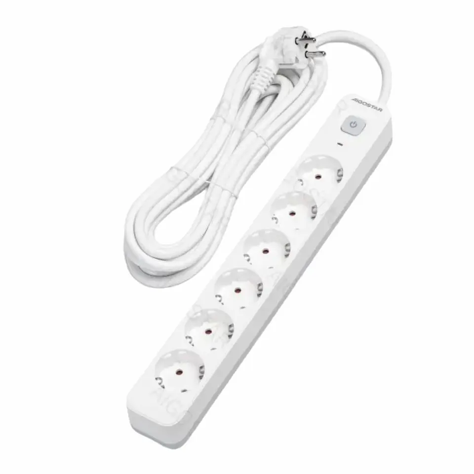 Tomada Elétrica COM 6 Saídas COM Interruptor 5m 1
