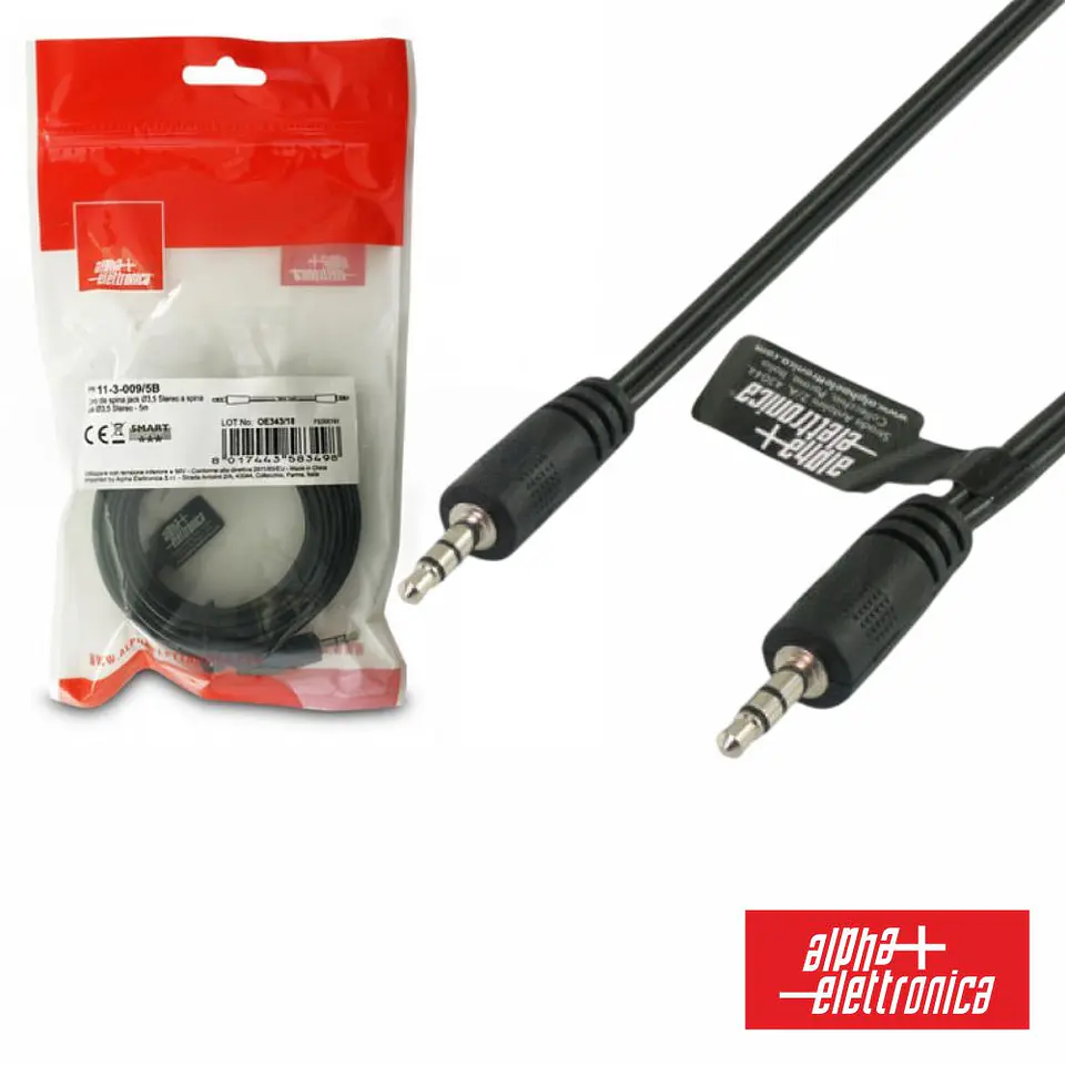 CABO JACK 3.5MM MACHO / JACK 3.5MM MACHO 5M ST POLYBAG 1