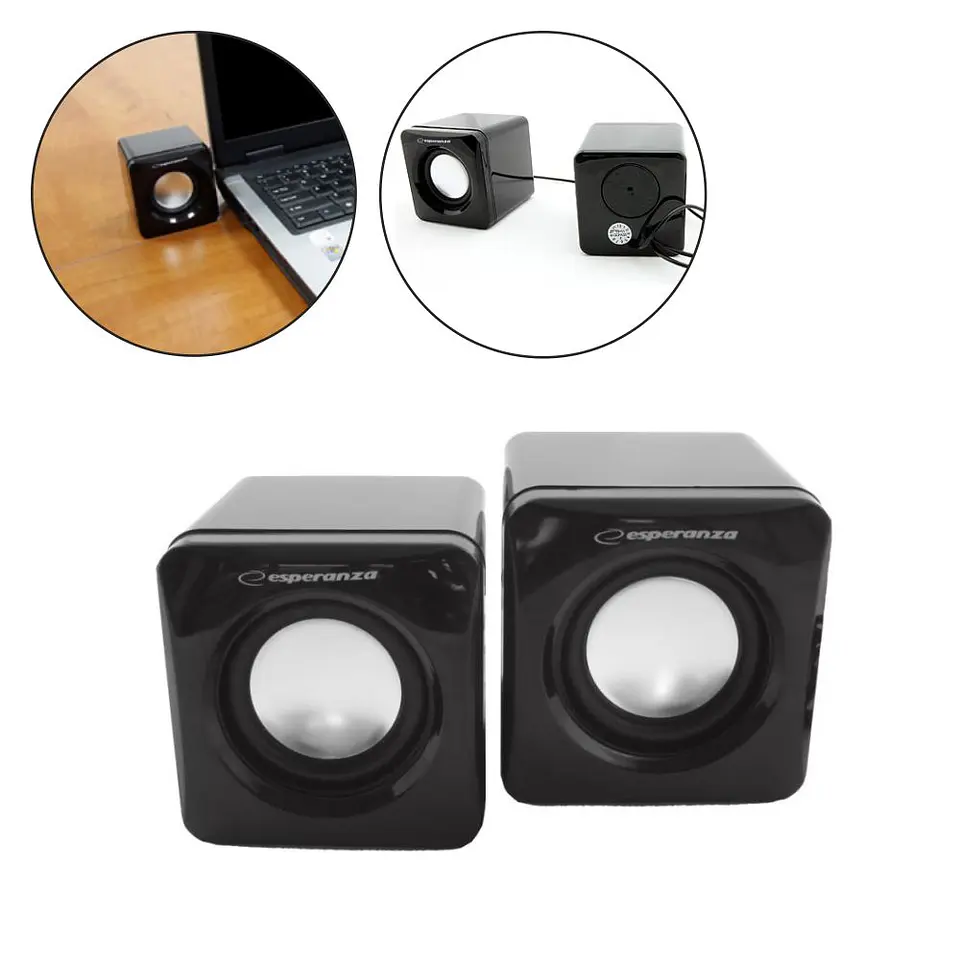 CONJUNTO 2 COLUNAS PC 2.0 2X3W USB 1
