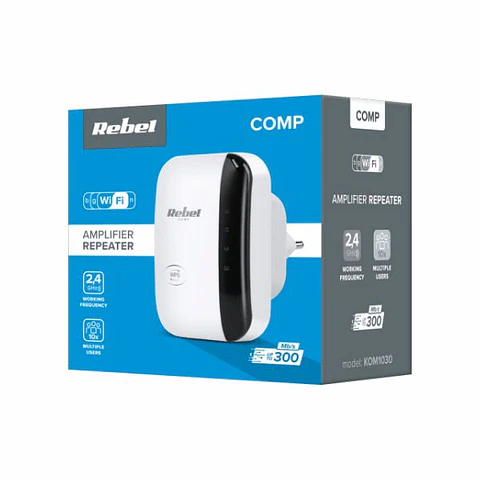 Repetidor Sinal Wifi 2.4GHz 300Mbps Tomada RJ45 WPS