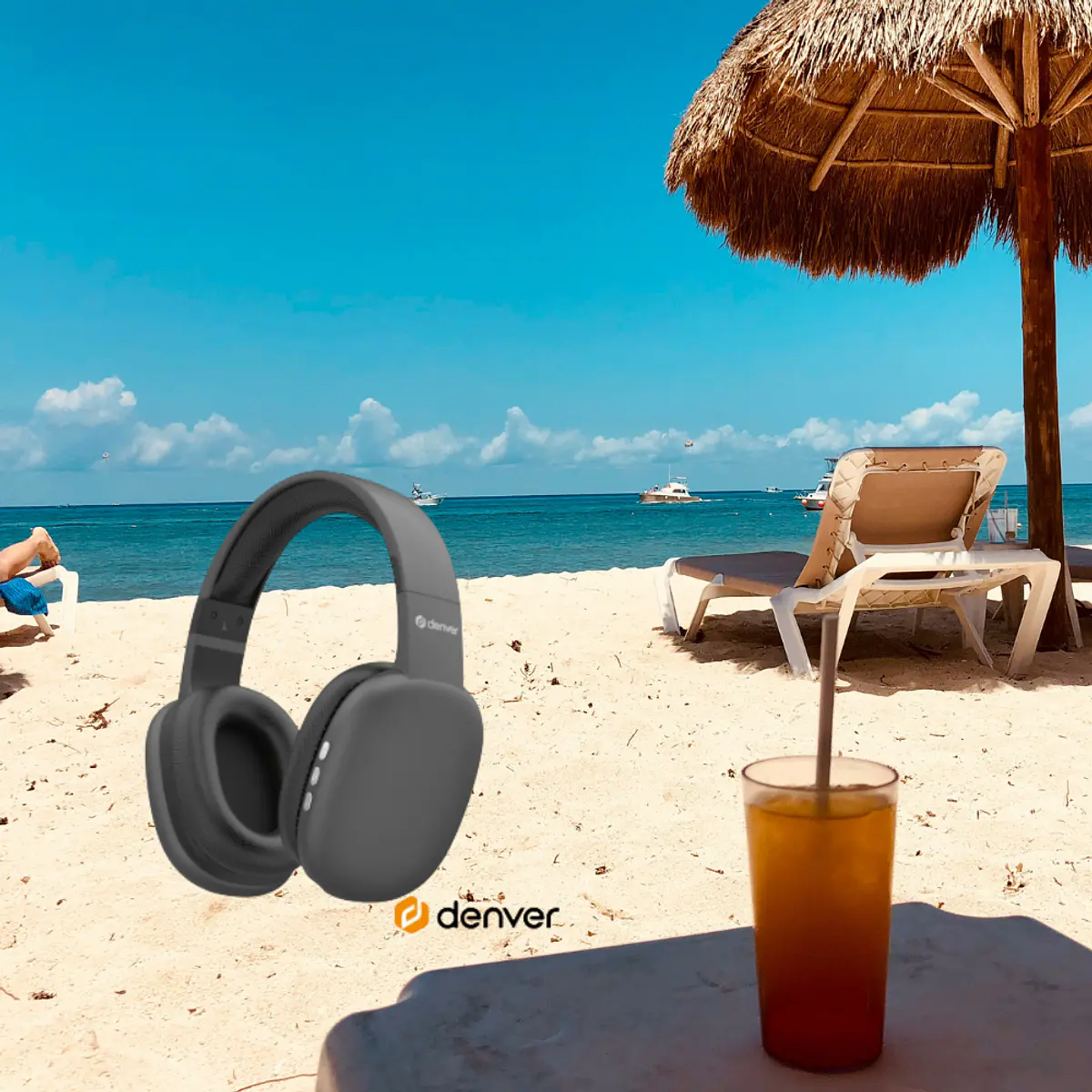 Na praia