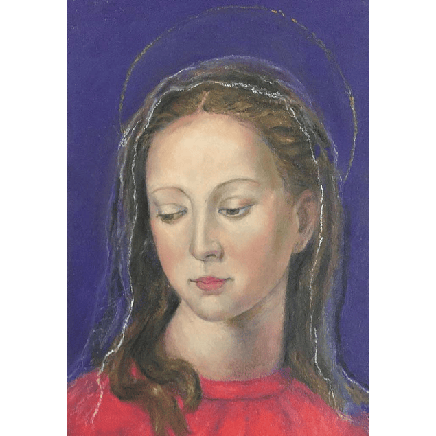 Cuadro - Virgen - Técnica Pastel