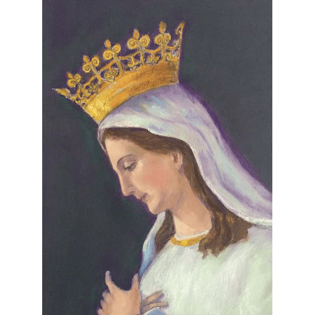 Cuadro - Virgen “La Purisima”- Técnica Pastel 