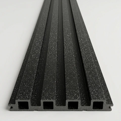 Wall Panel 15.5x240x1.7cm Negro Brillante