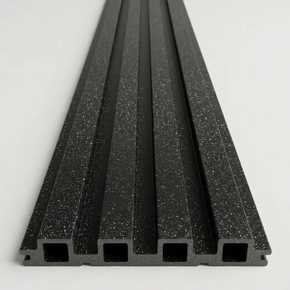 Wall Panel 15.5x240x1.7cm Negro Brillante 2