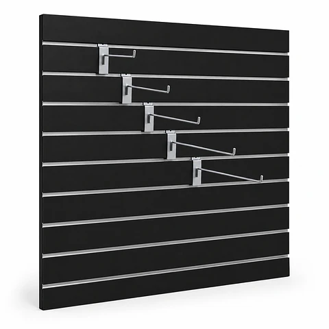 Panel Ranurado 120x120x18mm Negra