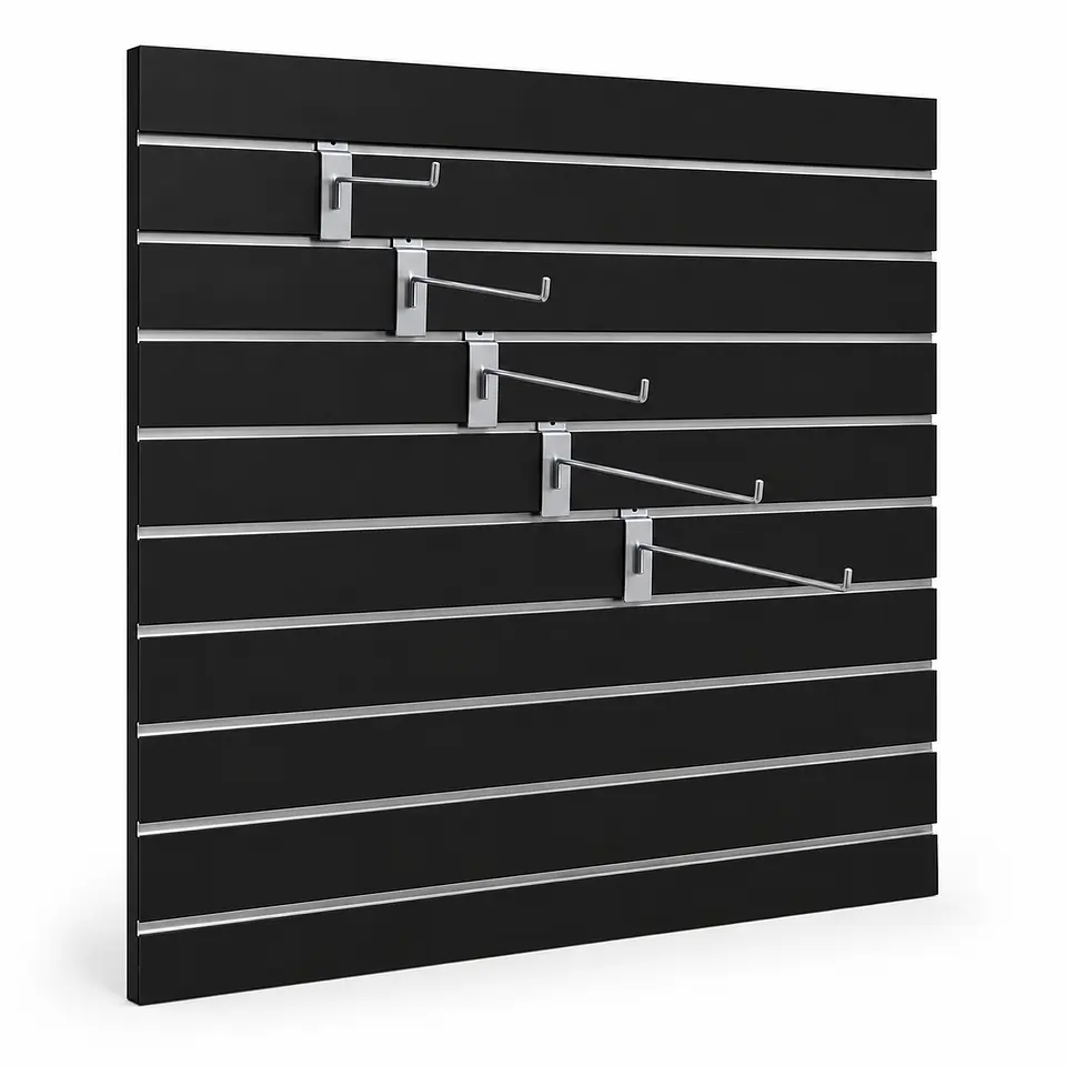 Panel Ranurado 120x120x18mm Negra 2