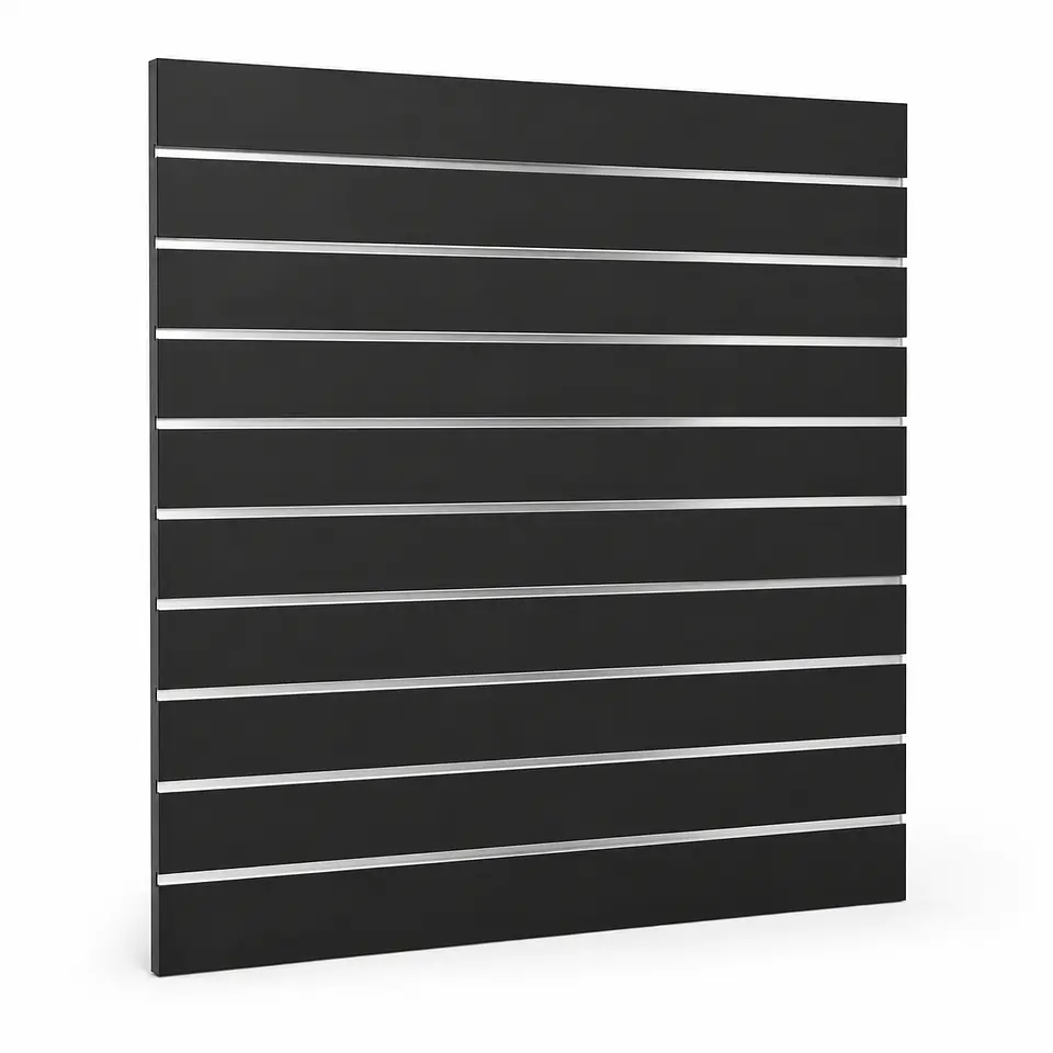 Panel Ranurado 120x120x18mm Negra 1