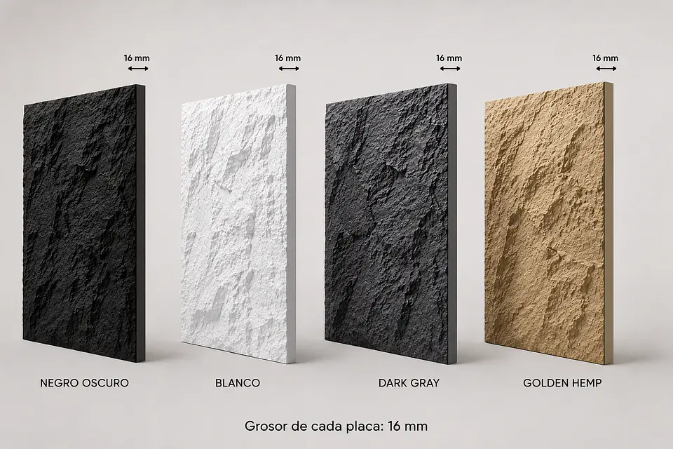 PU Stone Mineral Ash 16mm 2