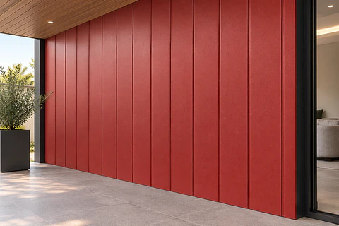 Siding 290cm x 0.383cm x 1.6cm 05-Net-Veined-Red Rojo Escarchado