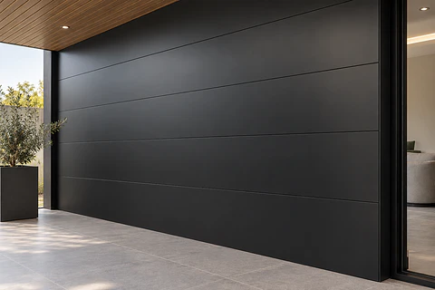 Siding 290cm x 0.383cm x 1.6cm 02-Black Flat Plate Negro Liso