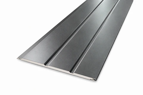 Siding 290cm x 0.383cm x 1.6cm 01-Black Double Grooved