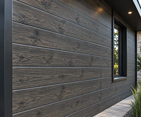 Siding 290cm x 0.383cm x 1.6cm 01 Madera Oscuro
