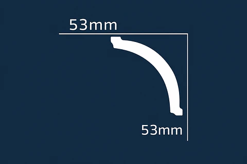 Cornisa Plumavit 53x53mm M54