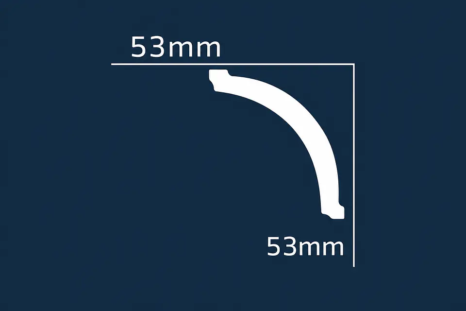 Cornisa Plumavit 53x53mm M54 2