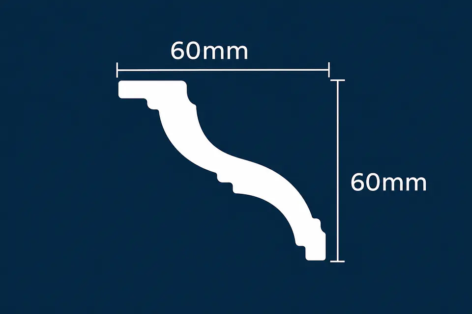 Cornisa Plumavit 60x60mm M60 2