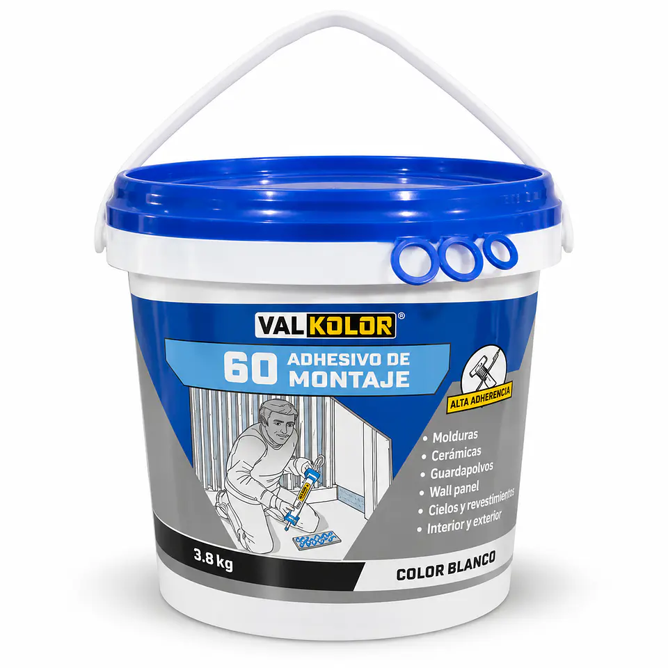 Silicona Adhesivo de Montaje Balde 3.8kg 1