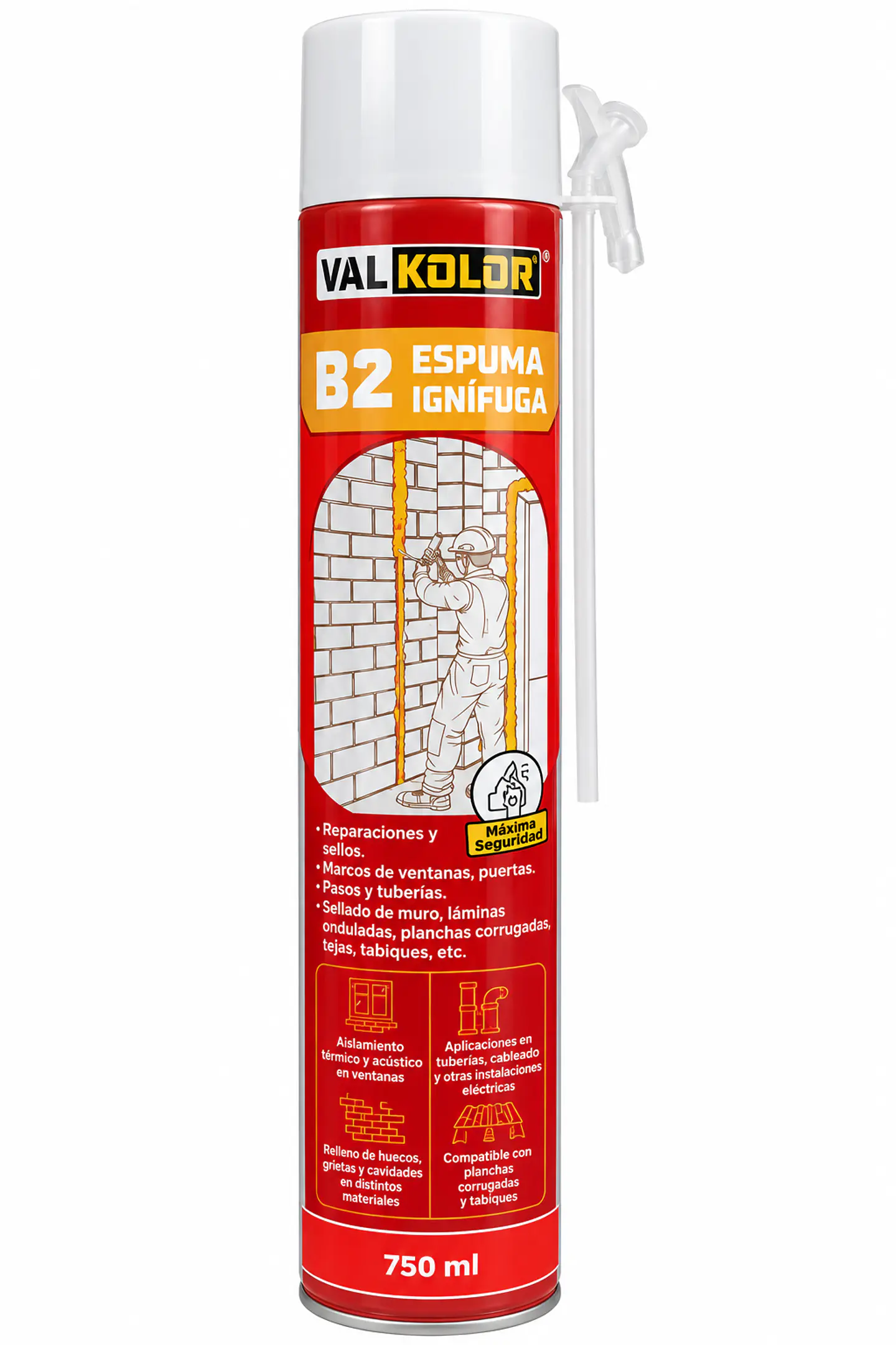 Espuma Ignifuga de Poliuretano 750ml 1
