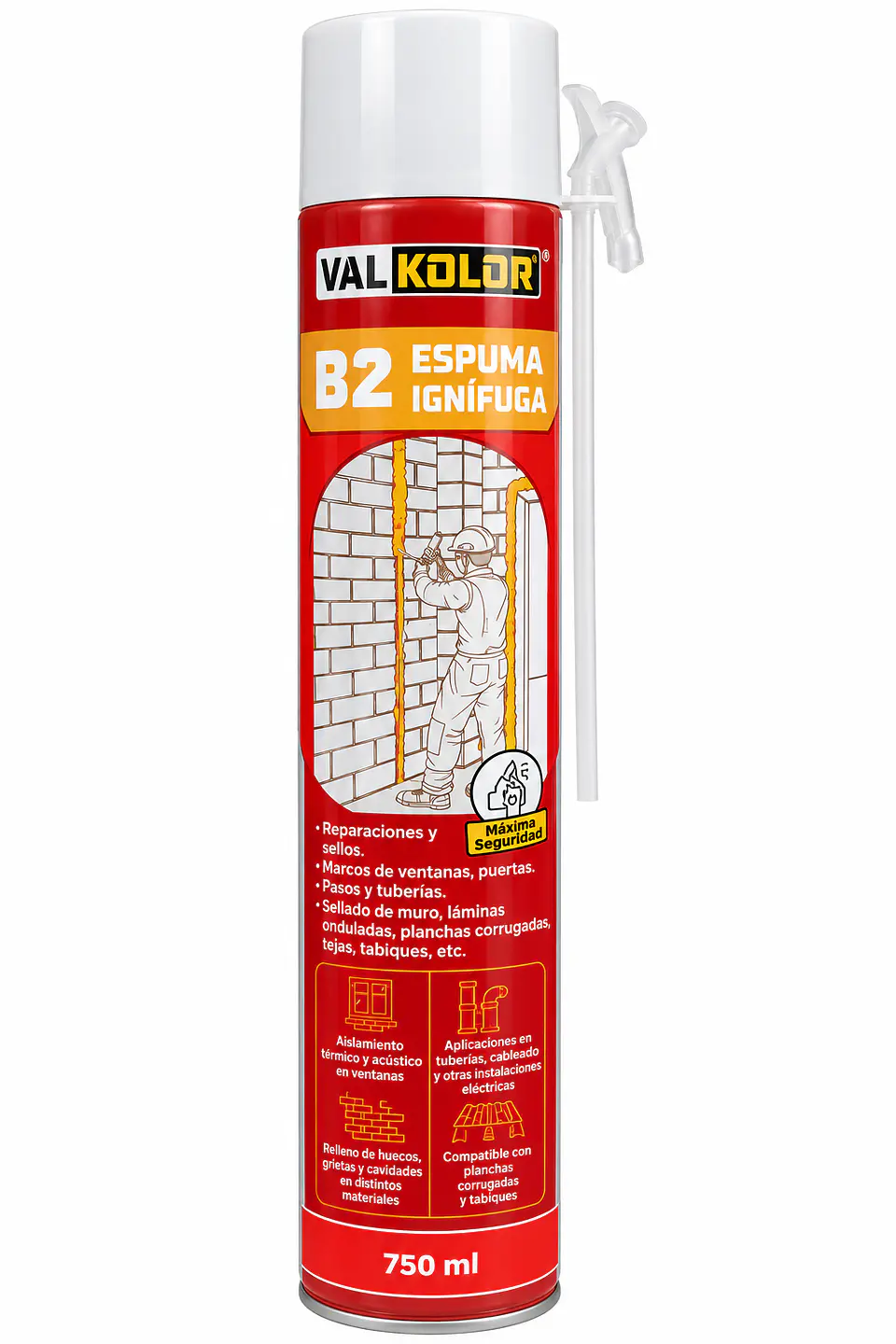 Espuma Ignifuga de Poliuretano 750ml 1
