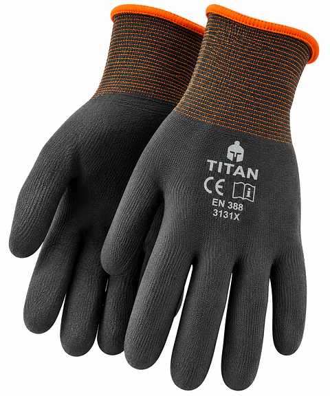 Guantes Palma Negro PU T10