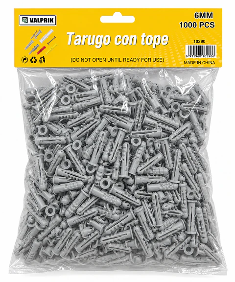 Tornillos Tarugo 6mm Bolsa 1000 und