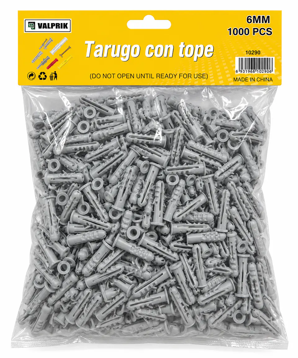Tornillos Tarugo 6mm Bolsa 1000 und 1