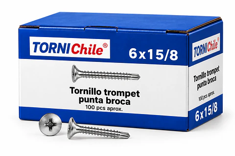 Tornillo Punta Broca 6x1 5/8