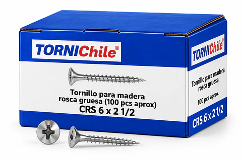 Tornillo Madera / Volcanita CRS 6x2 1/2