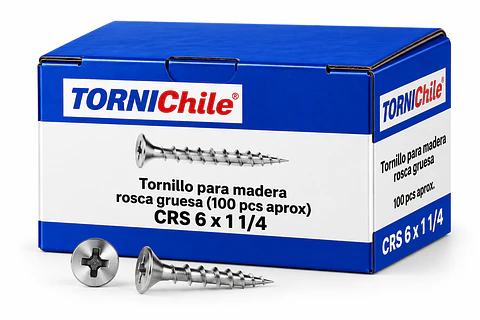 Tornillo Madera / Volcanita CRS 6x1 1/4