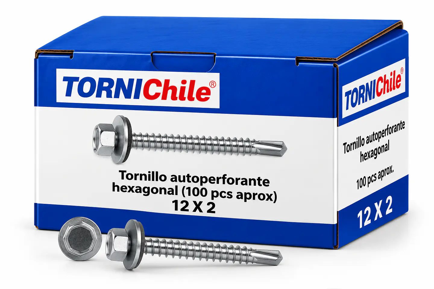 Tornillo Hexagonal Autoperforante 12x2 1