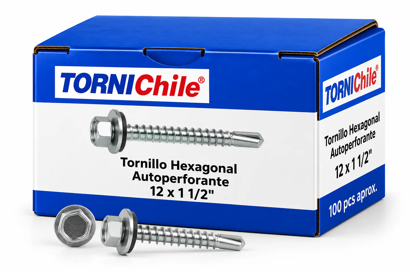 Tornillo Hexagonal Autoperforante 12x1 1/2 1